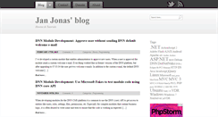 Desktop Screenshot of blog.janjonas.net
