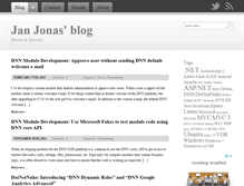 Tablet Screenshot of blog.janjonas.net